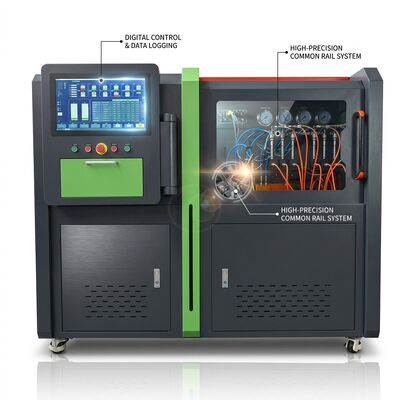 CRP-HD High Flow Common Rail Pump Test Bench met 18,5 kW tandwiel aandrijving 2500 bar druk en 60L/H brandstoftoevoer