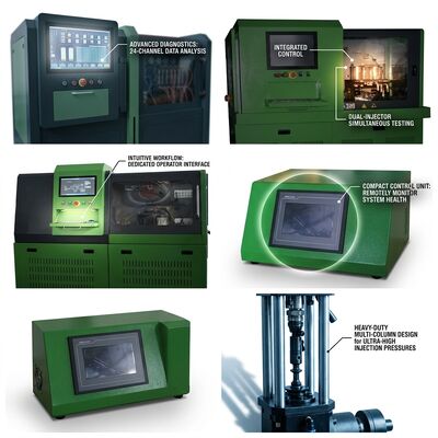 CRP-compact draagbare Common Rail Pump Test Bench met 1800 bar druk, 3 kW single phase 220 V motor en 85 kg mobiel ontwerp